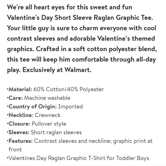 Valentine's Day Toddler Short sleeve Tee size 18m - Picture 5 of 6